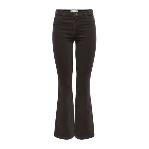 JDY corduroy flared regular waist casual broek rib gebreid afbeelding