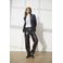 JDY imitatieleren wide leg regular waist casual broek zwart