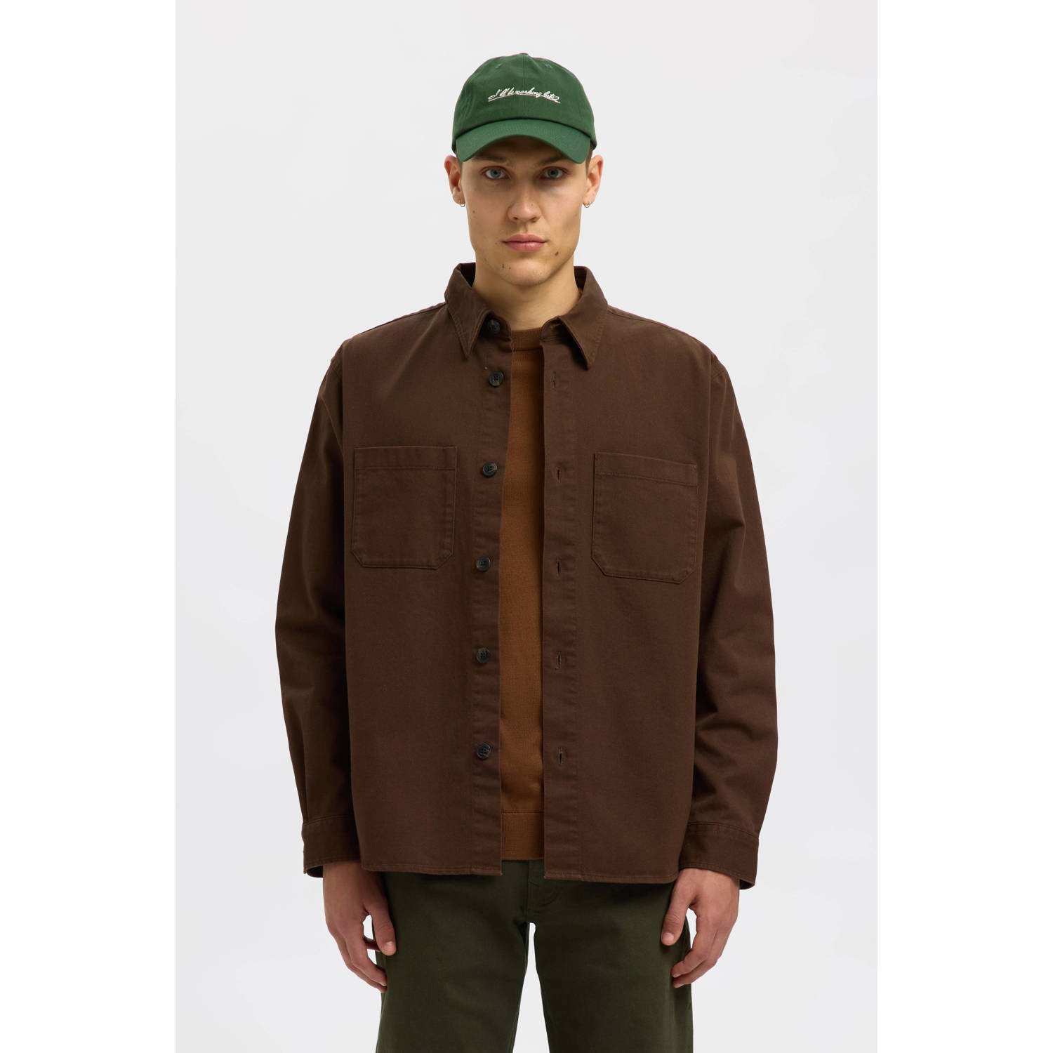 SELECTED HOMME overshirt bruin