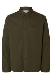 thumbnail: Selected overshirt donkergroen