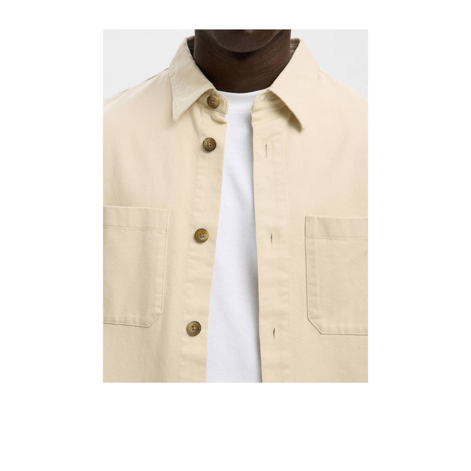 SELECTED HOMME overshirt ecru