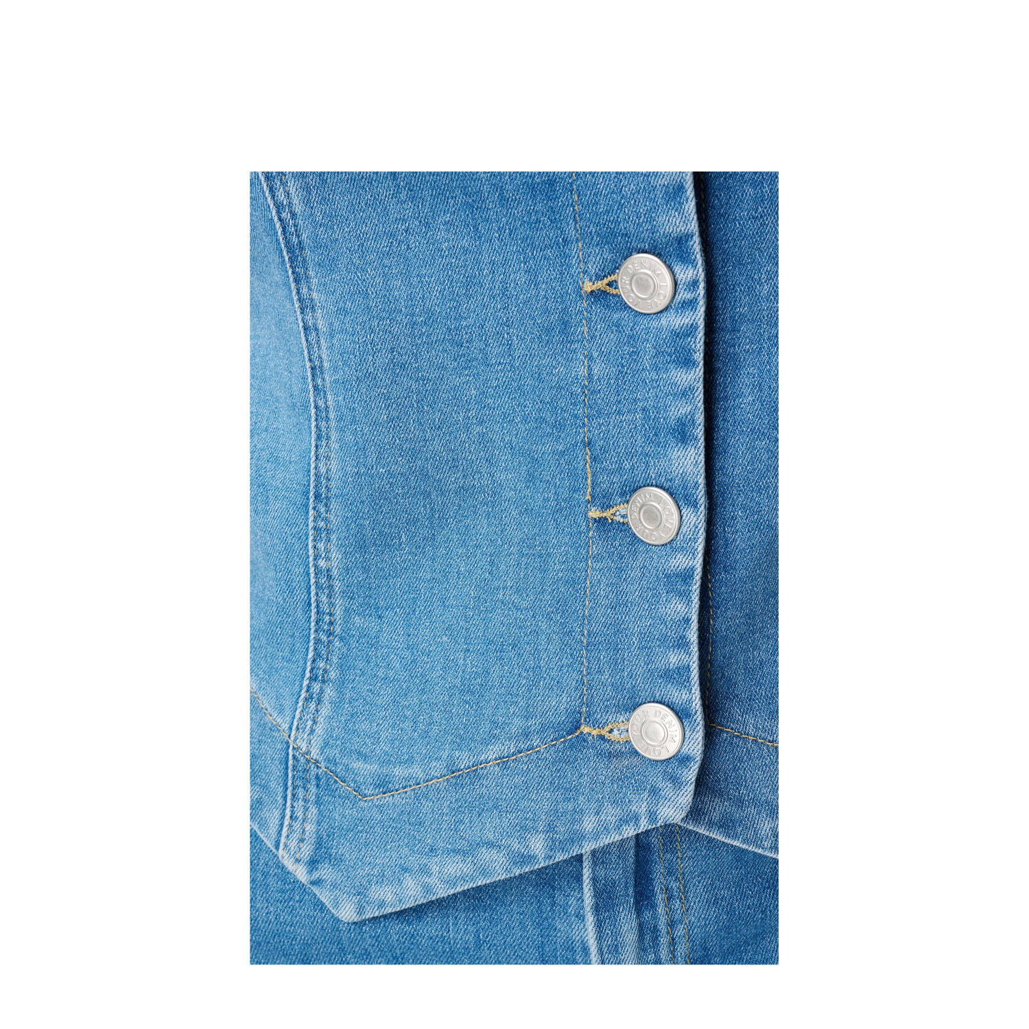 MS Mode denim gilet light blue denim