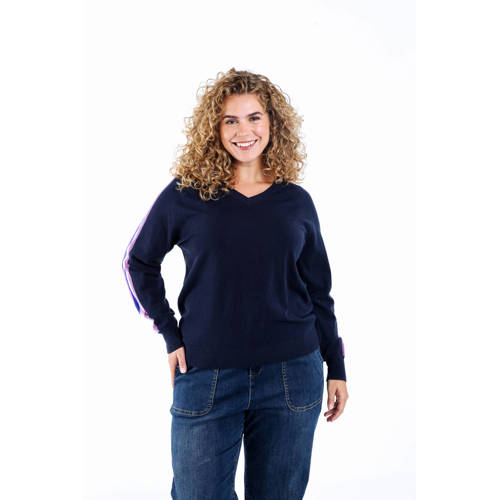 Paprika pullover donkerblauw afbeelding