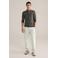 WE Fashion regular polo gebreid kaki