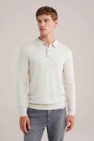 regular polo gebreid ecru