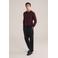 WE Fashion regular polo gebreid  donkerrood