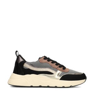 Charlie chunky sneakers zwart/bruin