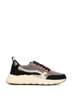 Charlie chunky sneakers zwart/bruin
