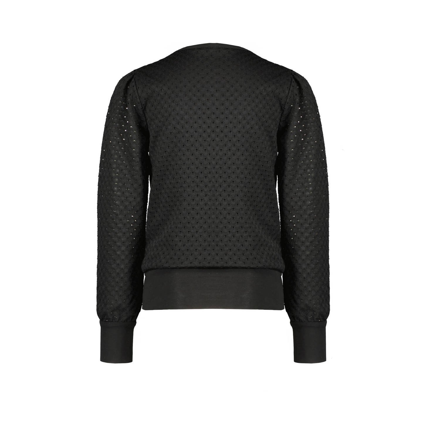 NONO blousetop zwart broderie