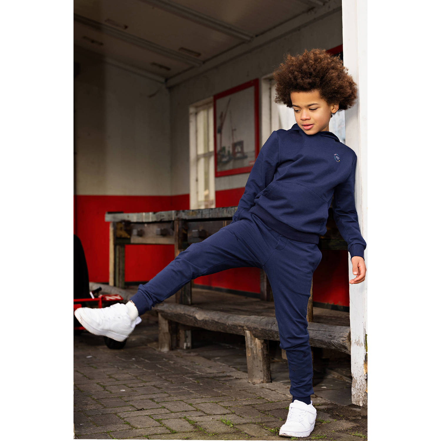 SEVENONESEVEN hoodie donkerblauw