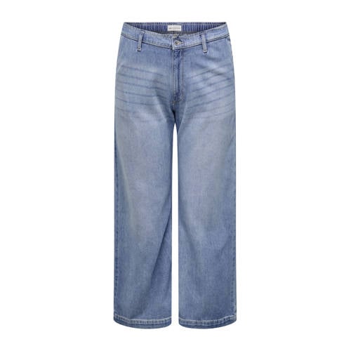 ONLY CARMAKOMA wide leg jeans medium blue denim afbeelding