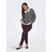 ONLY CARMAKOMA slim regular waist casual broek donkerrood