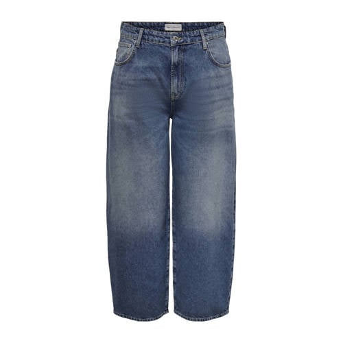 ONLY CARMAKOMA barrel jeans medium blue denim afbeelding