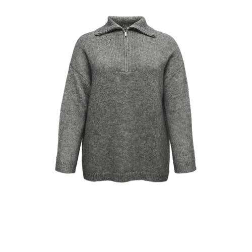 VERO MODA CURVE schipperstrui grijs gebreid afbeelding