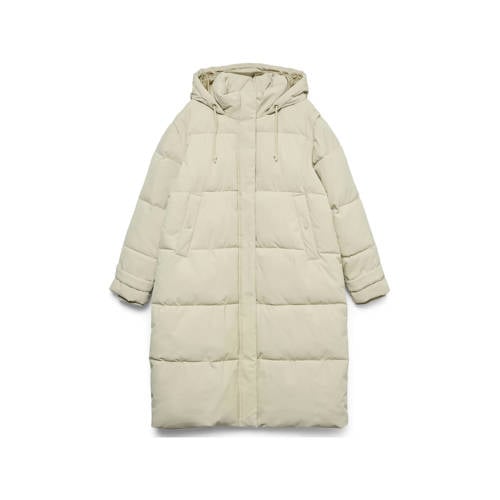 VERO MODA CURVE gewatteerde jas beige afbeelding