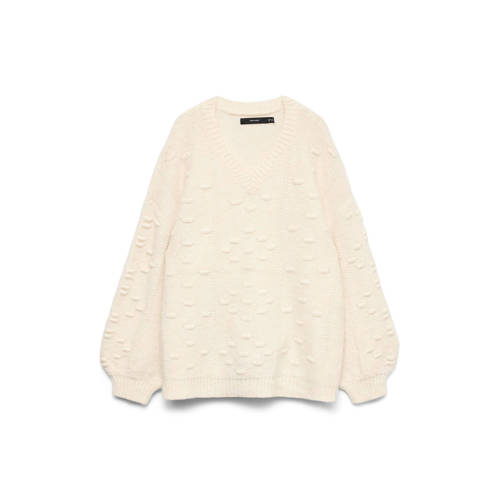 VERO MODA CURVE trui ecru gebreid afbeelding
