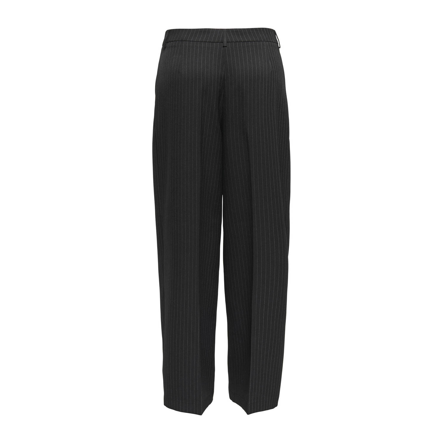 ONLY straight high waist broek zwart