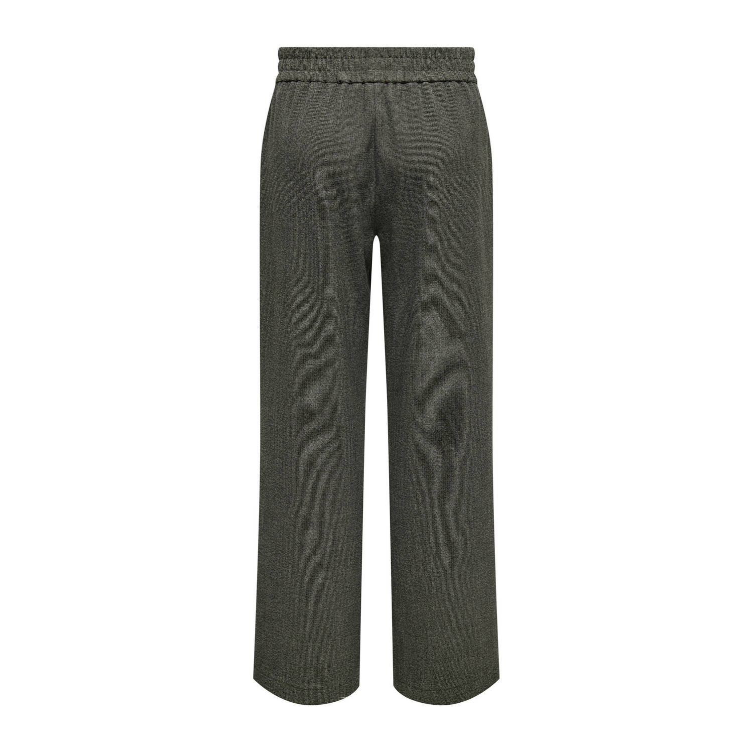ONLY straight high waist broek grijs