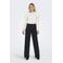 ONLY wide leg regular waist casual broek zwart