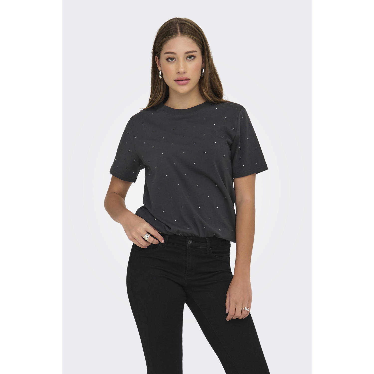 ONLY T-shirt grijs
