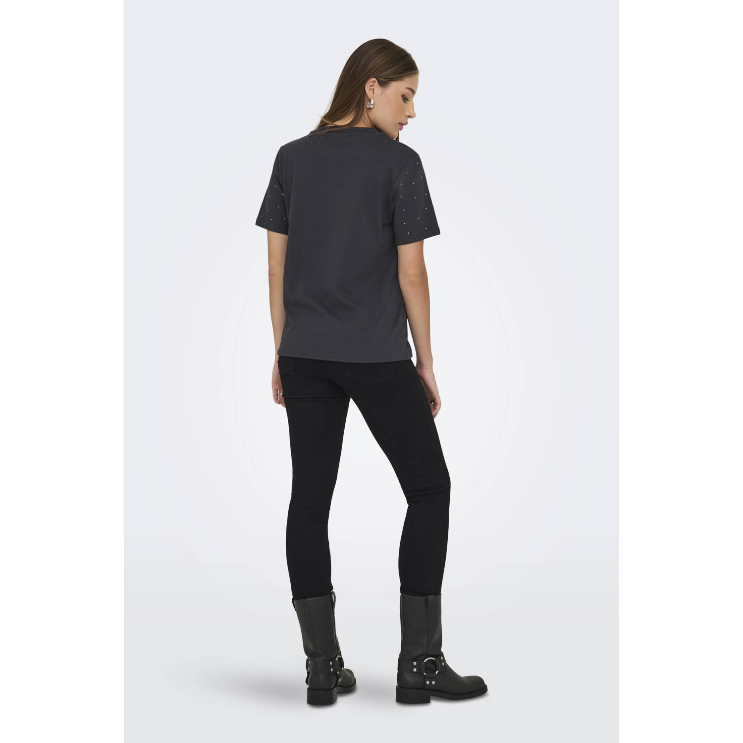 ONLY T-shirt grijs