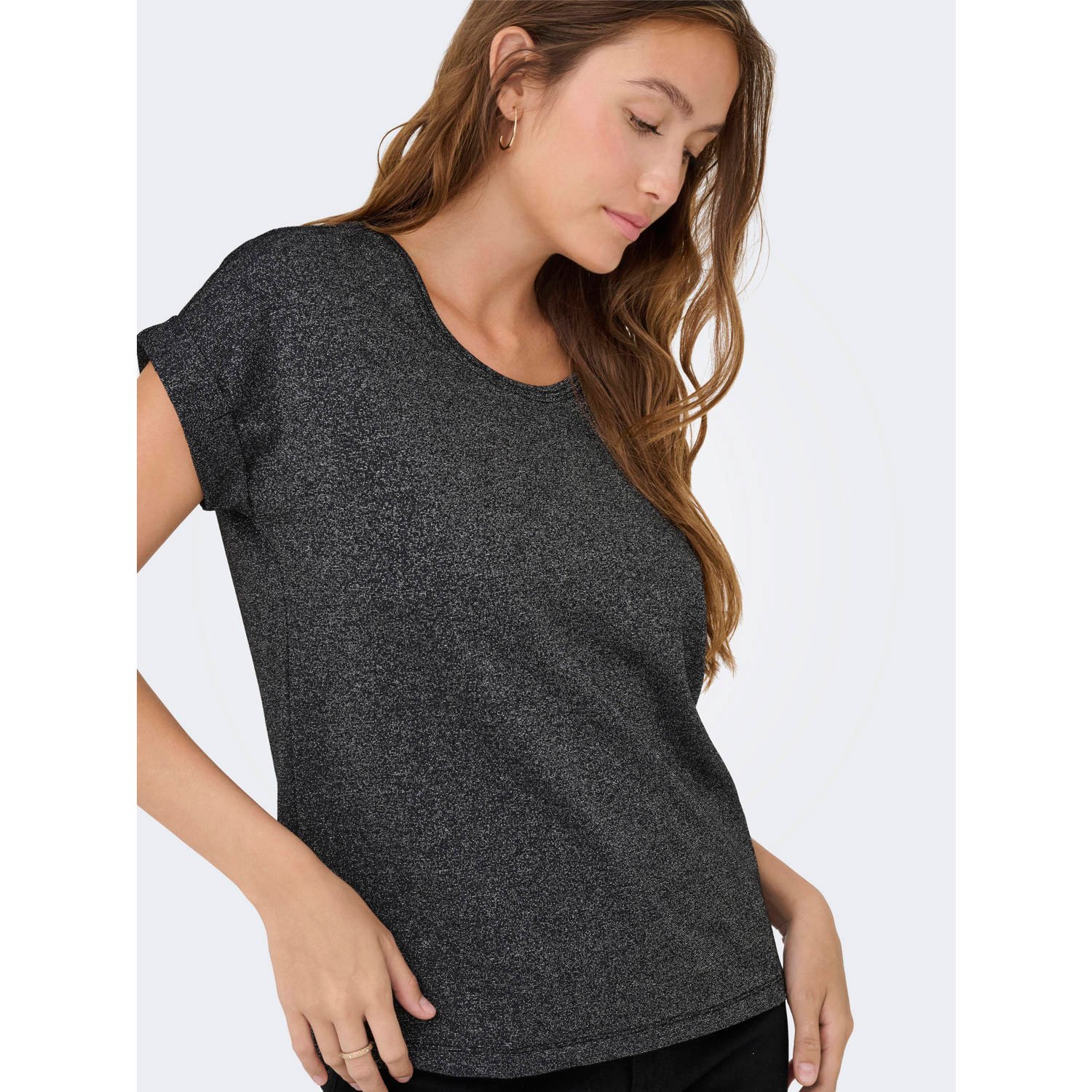 ONLY T-shirt grijs