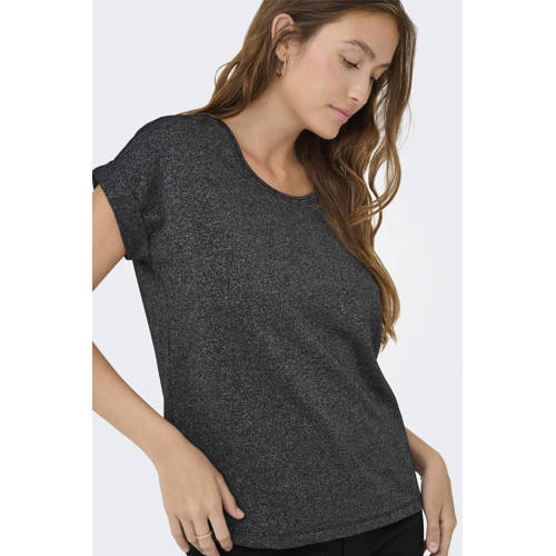 ONLY T-shirt grijs afbeelding