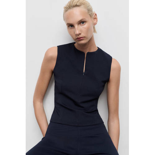 Mango cropped top marine afbeelding