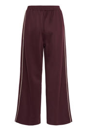thumbnail: Kaffe wide leg high waist broek donkerrood