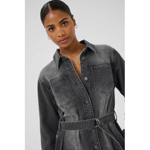 Kaffe denim blousejurk grey denim afbeelding