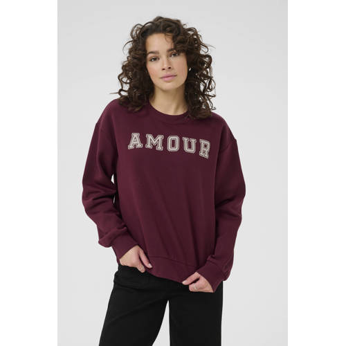 Kaffe sweater donkerrood afbeelding