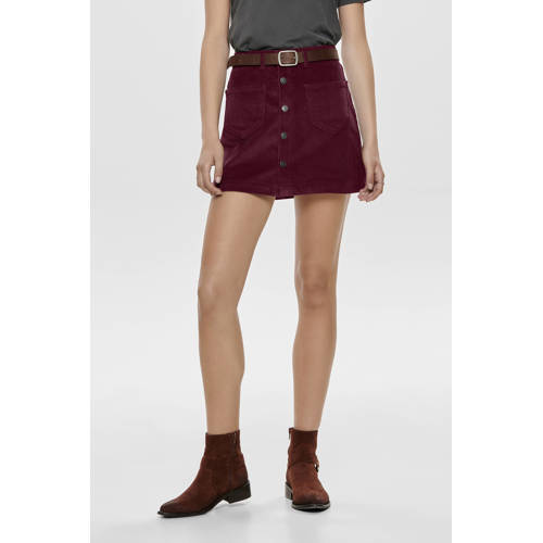 ONLY corduroy mini rok afbeelding