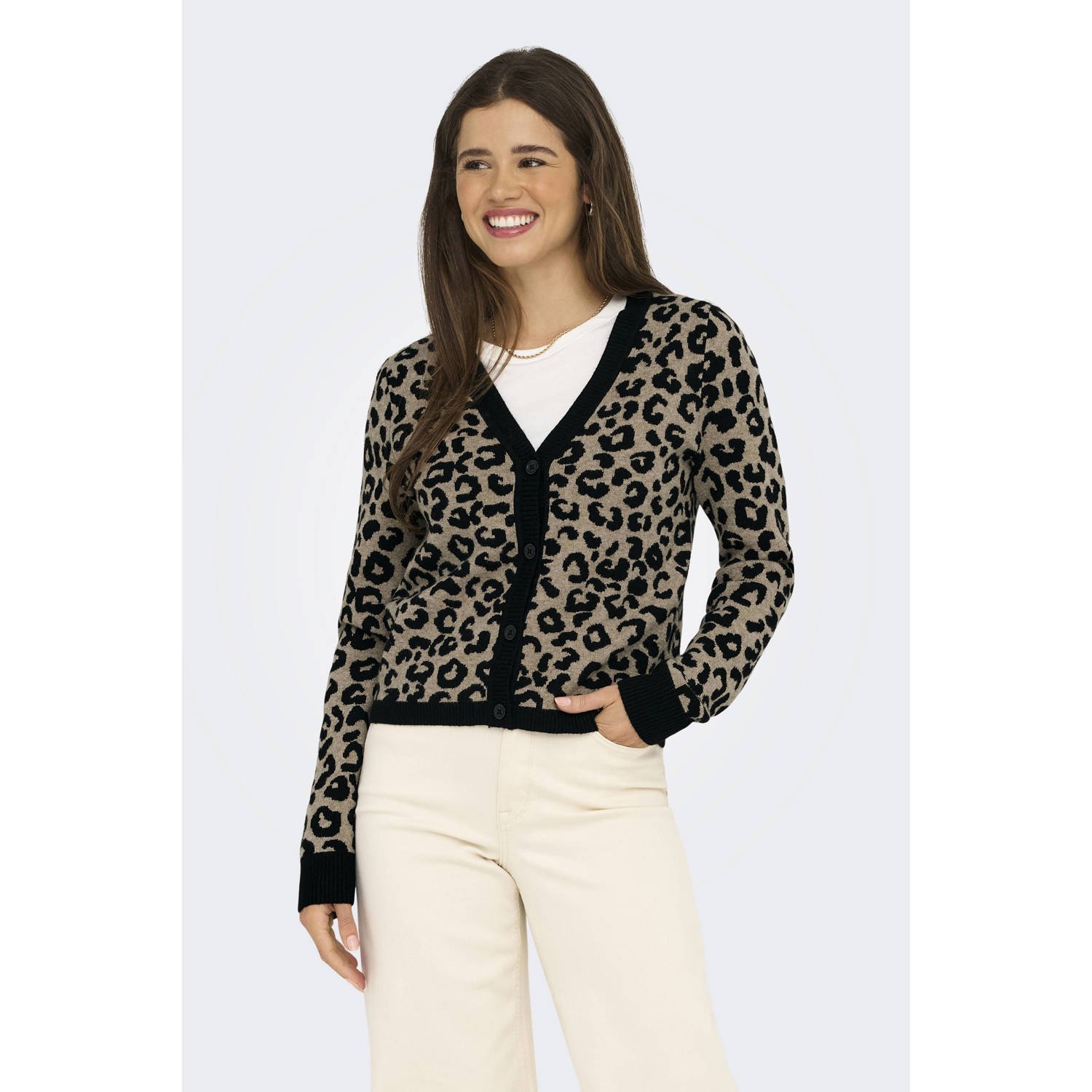 ONLY gebreid vest zwart