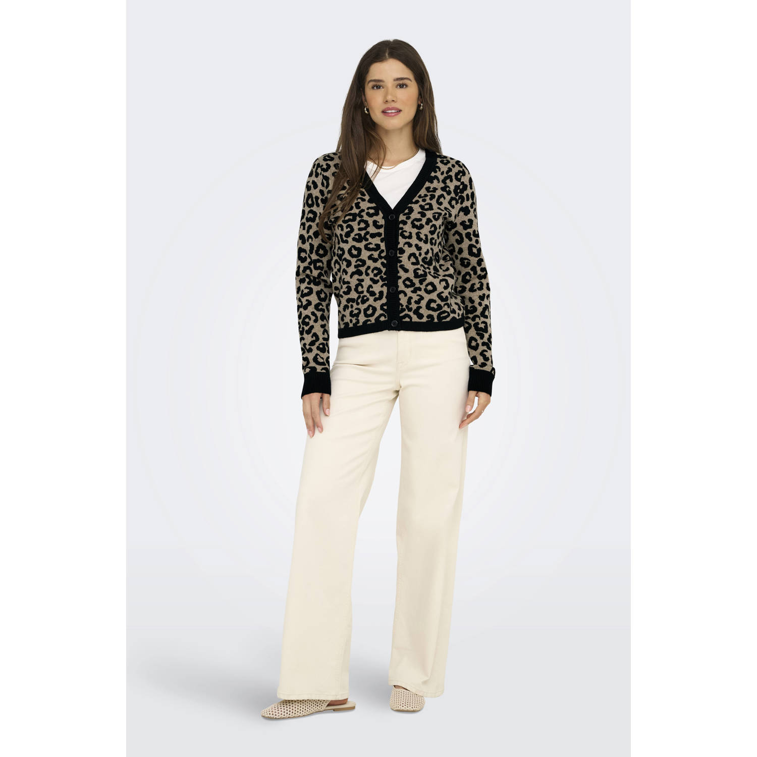 ONLY gebreid vest zwart