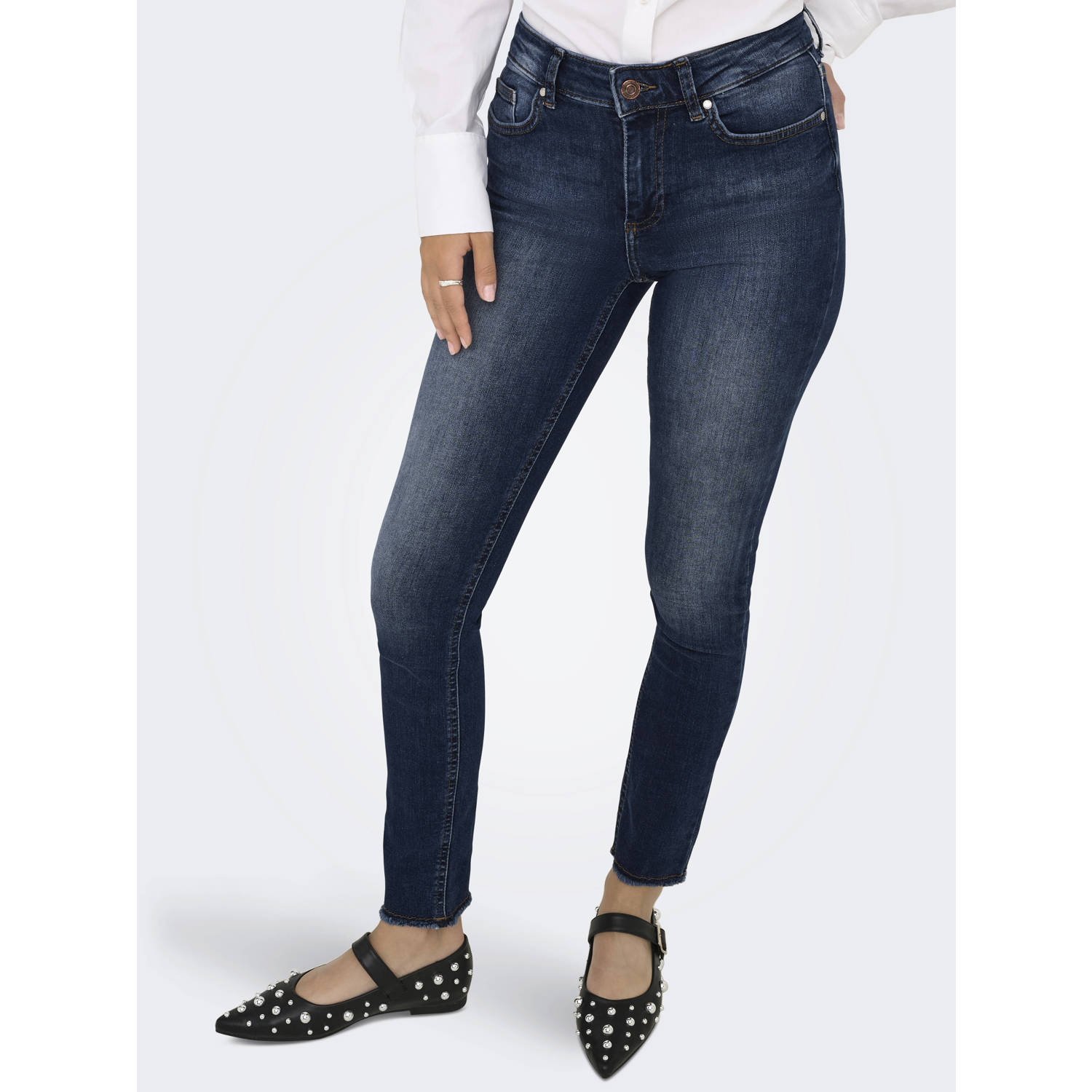 Only Skinny fit jeans van katoenmix model 'BLUSH'
