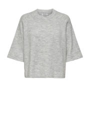 thumbnail: ONLY pullover trui fijn gebreid grijs