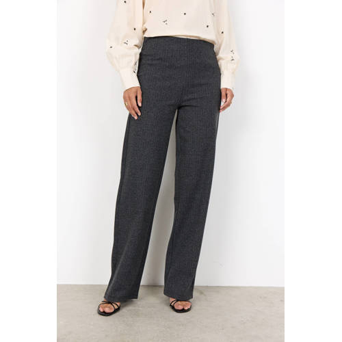 Soyaconcept straight high waist broek antraciet afbeelding