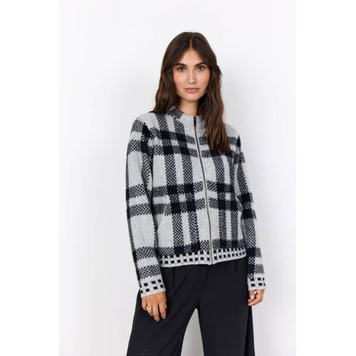 Soyaconcept gebreid vest grijs afbeelding
