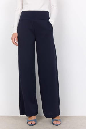 regular waist pantalon donkerblauw