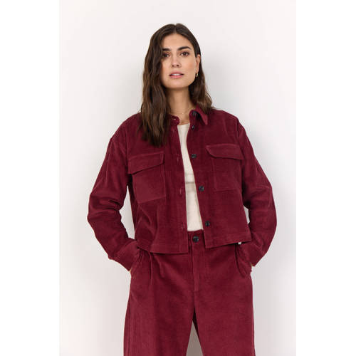 Soyaconcept corduroy jasje donkerrood afbeelding