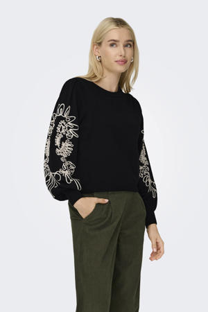 pullover zwart fijn gebreid
