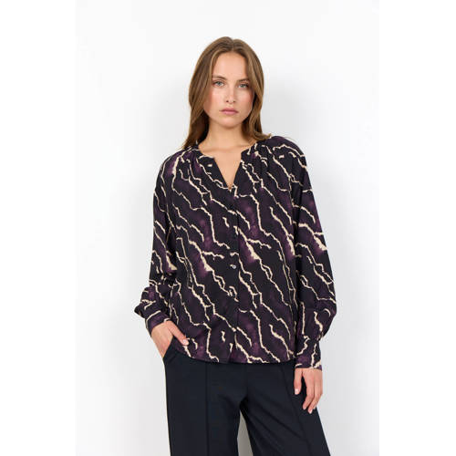 Soyaconcept blouse donkerpaars afbeelding