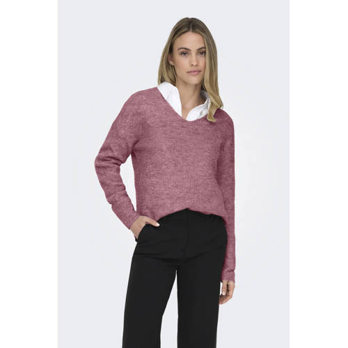 ONLY pullover gebreid oudroze afbeelding