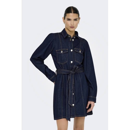 ONLY denim spijkerjurk dark blue denim afbeelding