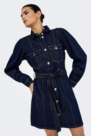 denim spijkerjurk dark blue denim