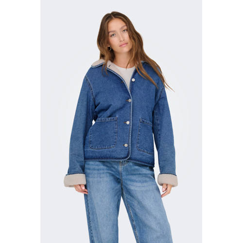 ONLY denim spijkerjas medium blue denim afbeelding