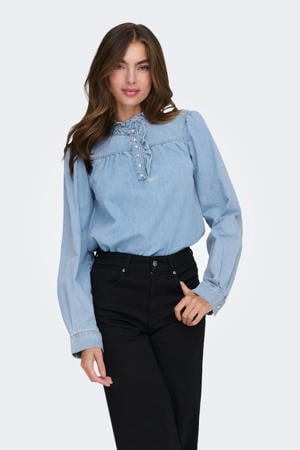 denim blousetop light blue denim