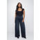 Fox Factor high waist wide leg jeans dark blue denim
