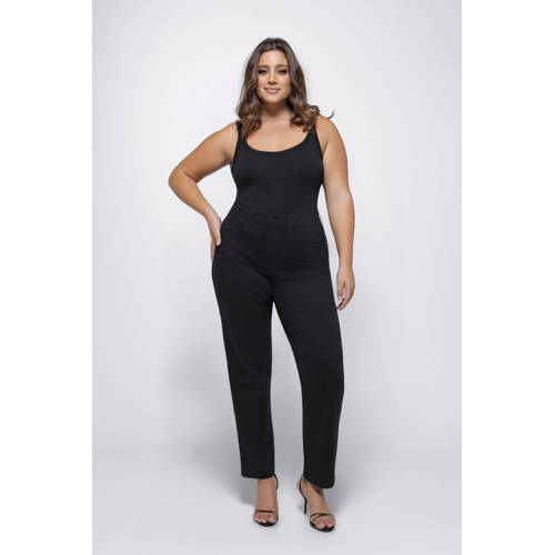 Fox Factor high waist mom jeans medium blue denim afbeelding
