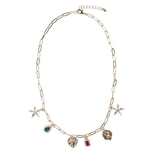 PIECES ketting PCMAVIS met bedels goudkleurig afbeelding